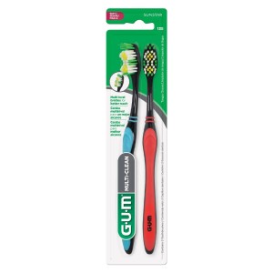 GUM CEPILLO DENTAL 135 MULTI-CLEAN x 2u